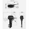Лодочный мотор 2-тактный Tohatsu M 9.9 D2S, 9,9 л.с.