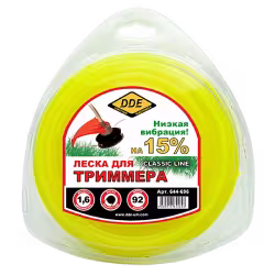 Корд триммерный DDE Classic Line, круглый, 1,6мм*92м