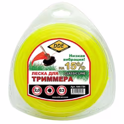 Корд триммерный DDE Classic Line, круглый, 2,4мм*15м