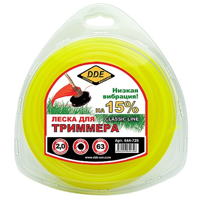 Корд триммерный DDE Classic Line, круглый, 2,4мм*15м