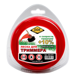 Корд триммерный DDE Speed Line, звезда, 2,0мм*15м