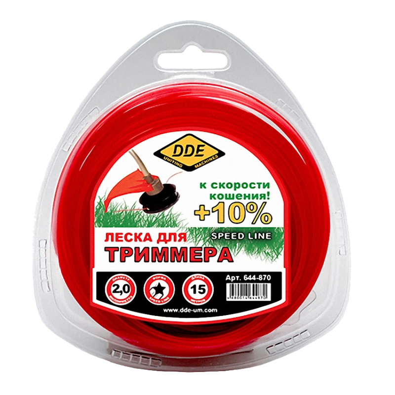 Корд триммерный DDE Speed Line, звезда, 2,0мм*15м