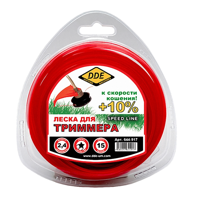 Корд триммерный DDE Speed Line, звезда, 2,4мм*15м