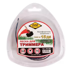 Корд триммерный DDE Still Line, квадрат витой, 2,0мм*15м