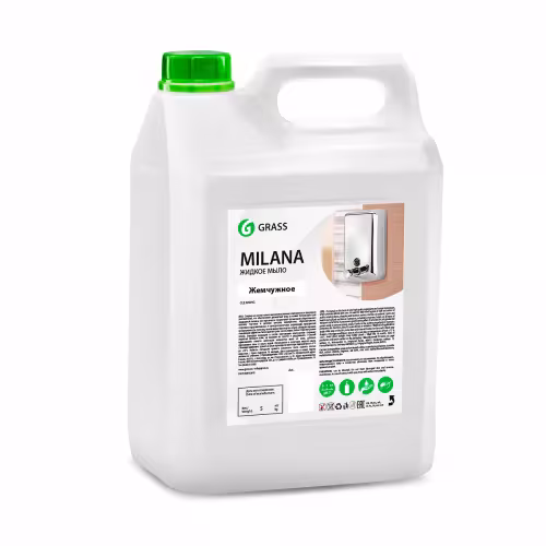 Крем-мыло жидкое увлажняющее Grass Milana Жемчужное, 5 л