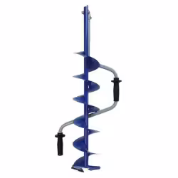 Ледобур ручной Волжанка Nero 130, синий