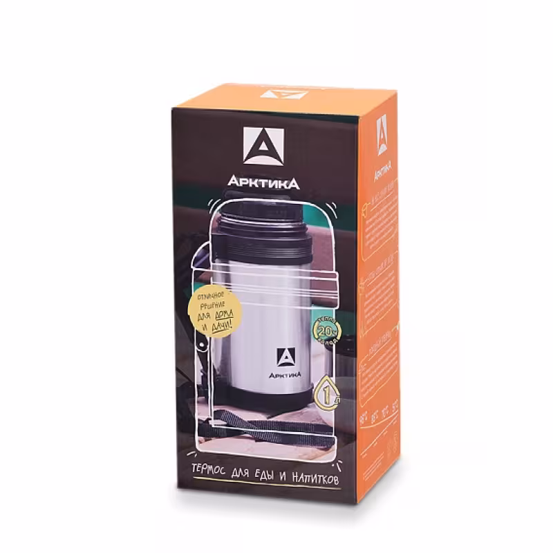 Термос Арктика 201-1000, 1 л, стальной