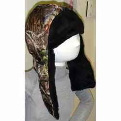 Шапка-ушанка CosmoTex Арктика, ткань Оксфорд, принт Лес, размер 56