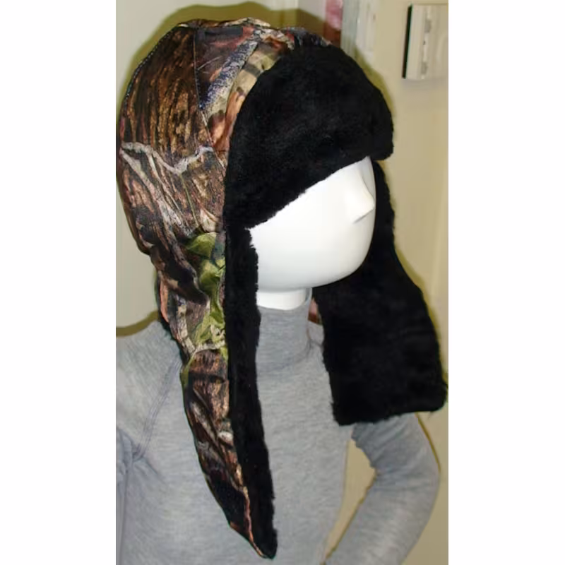 Шапка-ушанка CosmoTex Арктика, ткань Оксфорд, принт Лес, размер 56