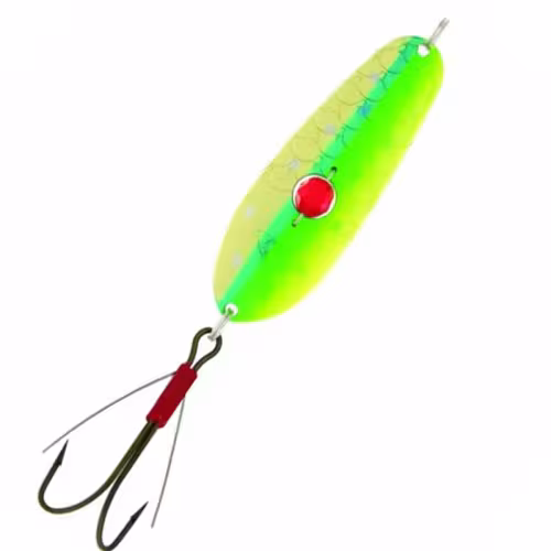 Блесна Kuusamo Rasanen 70/20 (бусинка, незацепляйка) FYe/GR/BLU/W-B