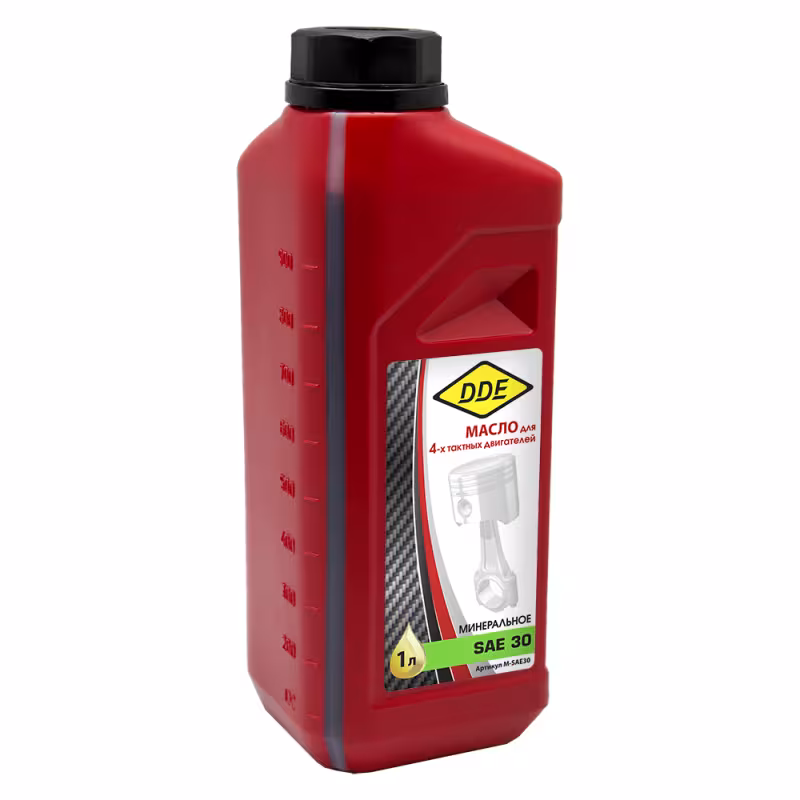 Масло моторное минеральное для 4Т двигателей DDE M-SAE30, 1 л