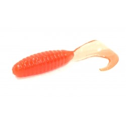 Твистер ALLVEGA Flutter Tail Grub (Crazy Carrot, 55 мм, съедобный, 10 шт)