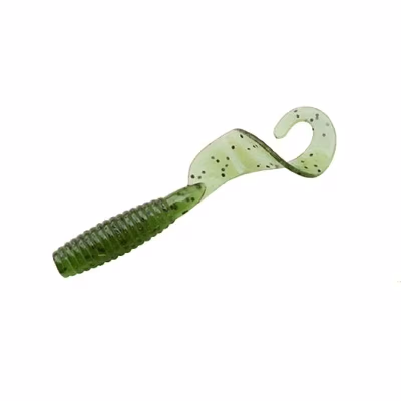 Твистер ALLVEGA Flutter Tail Grub, 80мм, цвет Watermelon seed, съедобный, (7шт)