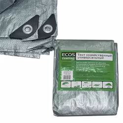 Тент хозяйственный универсальный Ecos T-4*6 999150, зеленый