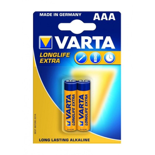 Батарейка VARTA Longlife Extra тип ААА LR03/286 (блистер 2шт)