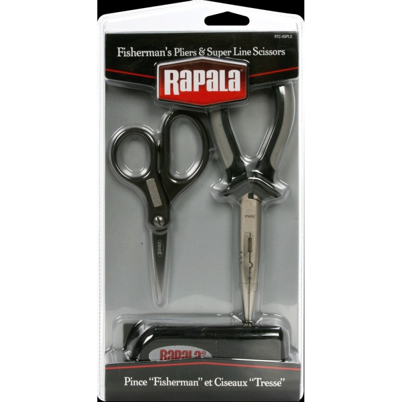 Набор рыболовный Rapala 11 RTC-6SPLS (плоскогубцы, ножницы, чехол)