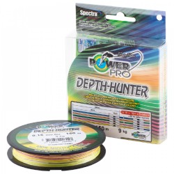 Шнур плетеный Power Pro Depth Hunter multicolor 0.13 мм, 8 кг, 100 м