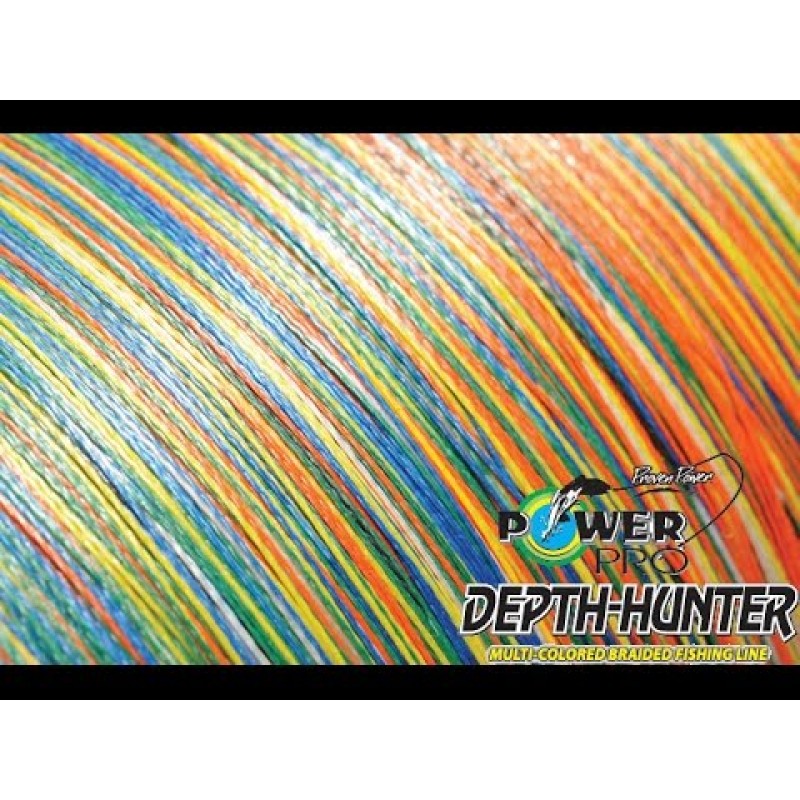 Шнур плетеный Power Pro Depth Hunter multicolor 0.13 мм, 8 кг, 100 м