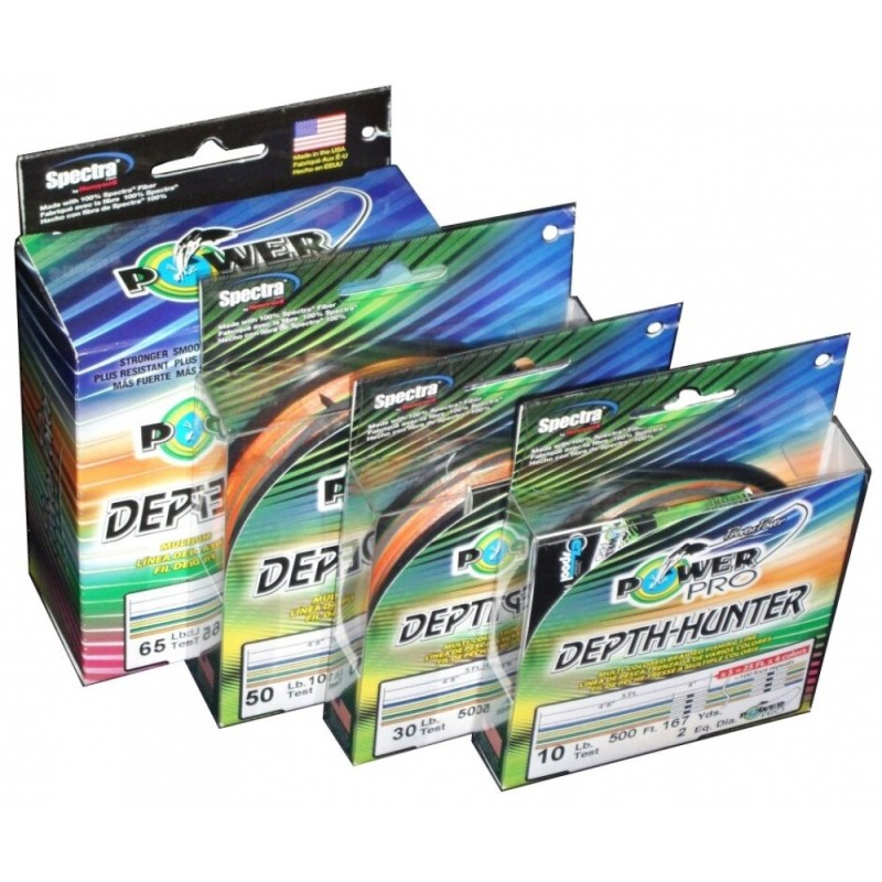 Шнур плетеный Power Pro Depth Hunter multicolor 0.15 мм, 9 кг, 100 м