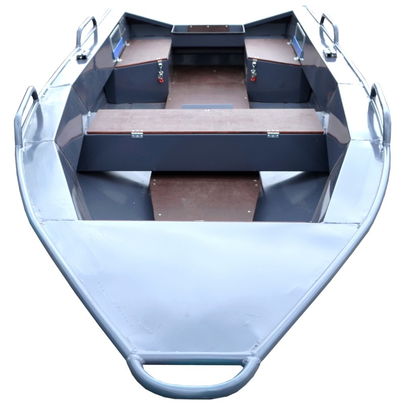 Лодка алюминиевая Рейд-370 S, серый
