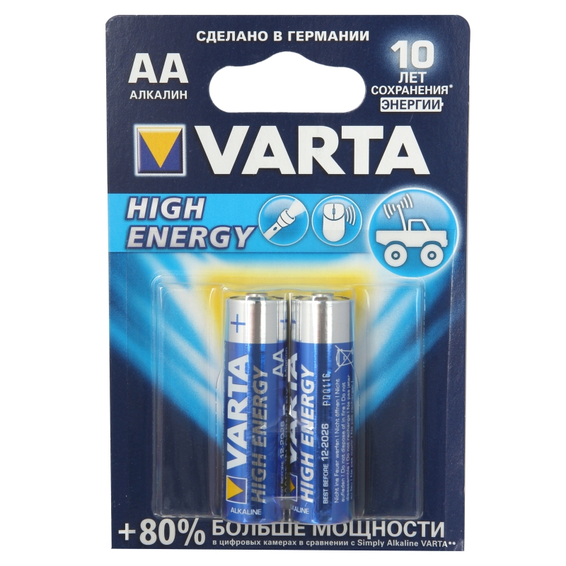 Батарейка VARTA High Energy тип АА LR6/316 (блистер 2шт)