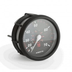 Спидометр Ultraflex 63203W 70 узлов, питание 12/24В, подсветка желтая