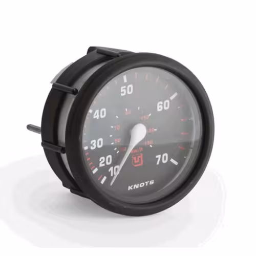 Спидометр Ultraflex 63203W 70 узлов, питание 12/24В, подсветка желтая