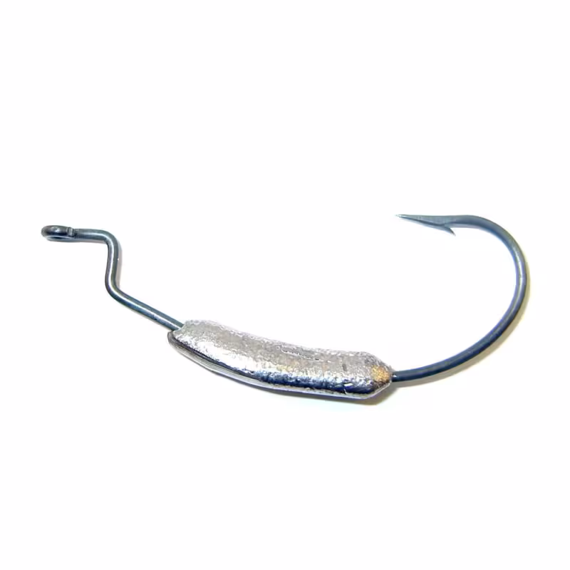 Крючок офсетный огруженный(Eagle Claw3/0)12гр.(SFish)-1шт.
