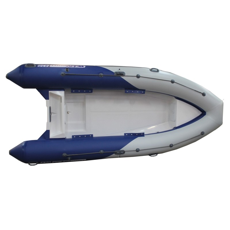 Лодка РИБ Winboat 420 GT, серый/синий
