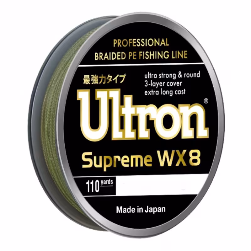 Шнур плетеный Ultron  WX 8 Supreme 0.45 мм, 50 кг, 300 м