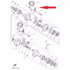 Поршень с кольцами для снегохода Yamaha VK540 RTT-8R6-11631-00