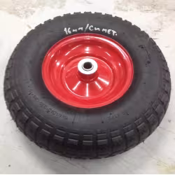 Колесо пневматическое для тачки 4.00-6, 20 мм, несимметричная ступица