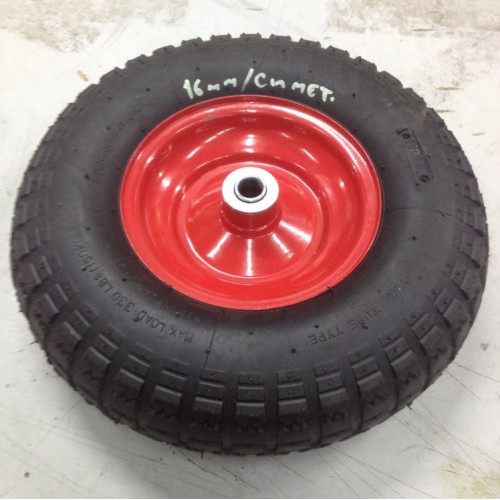 Колесо пневматическое для тачки 4.00-6, 20 мм, симметричная ступица