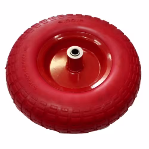 Колесо пенополиуретановое для тачки 4.00-6, 16 мм, несимметричная ступица