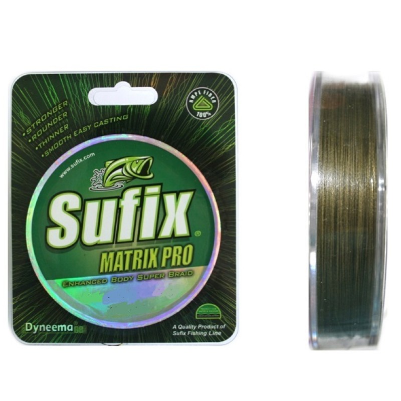 Леска плетеная Sufix Matrix Pro 0.12 мм, 6.7 кг, 135 м