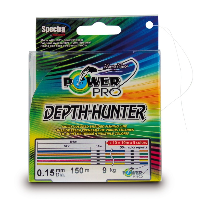 Леска плетенная Power Pro Depth Hunter 0.06 мм, 3 кг, 150 м