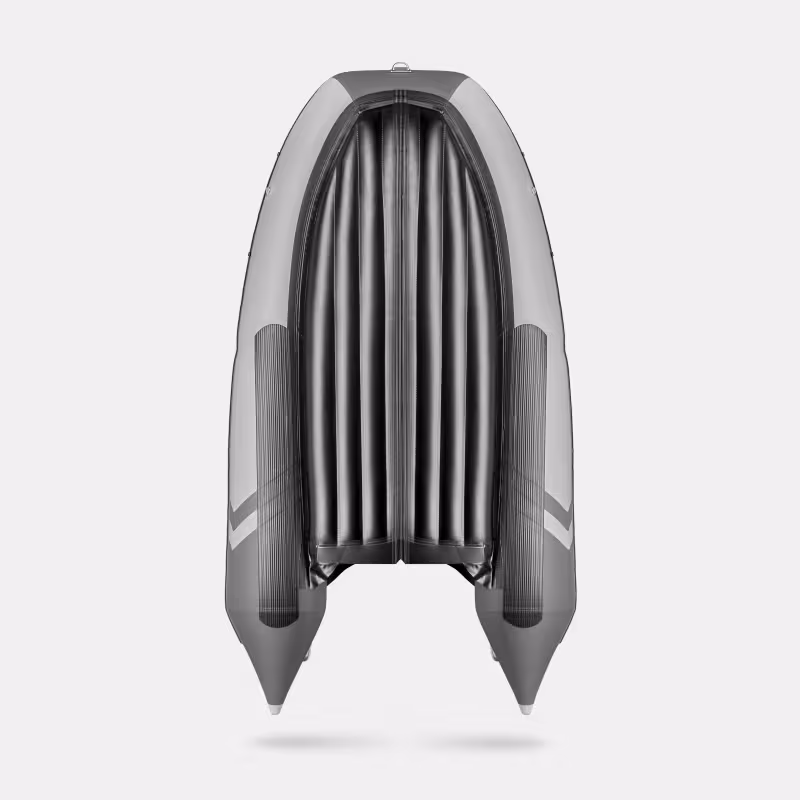 Надувная лодка ПВХ Gladiator E330PRO, НДНД, светло-серый/темно-серый