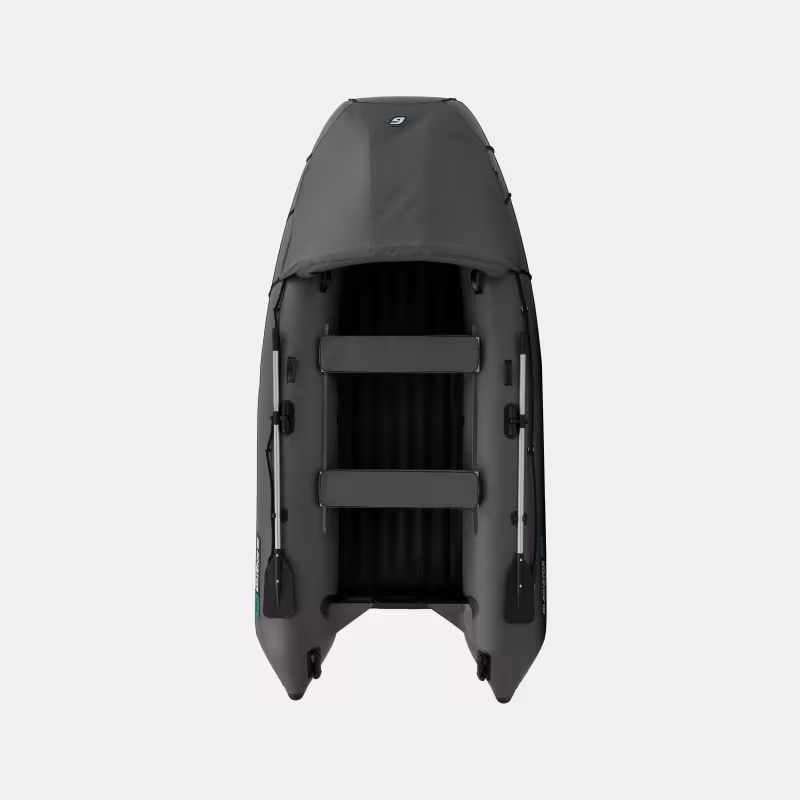 Надувная лодка ПВХ Gladiator E350PRO, НДНД, темно-серый