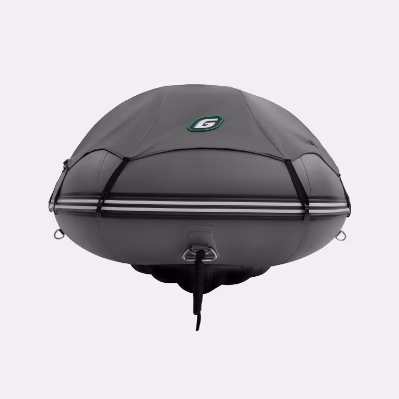 Надувная лодка ПВХ Gladiator E350PRO, НДНД, темно-серый