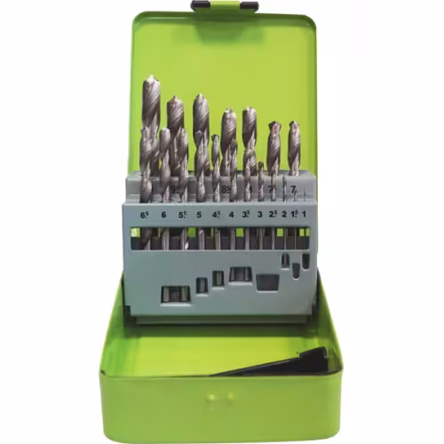 Набор сверл по металлу 19пр. 1-10мм Pobedit