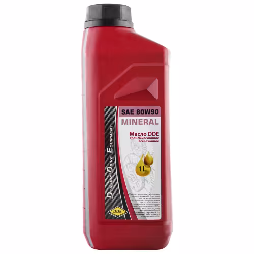 Масло трансмиссионное минеральное DDE M-SAE80W-90 API GL-5, 1 л