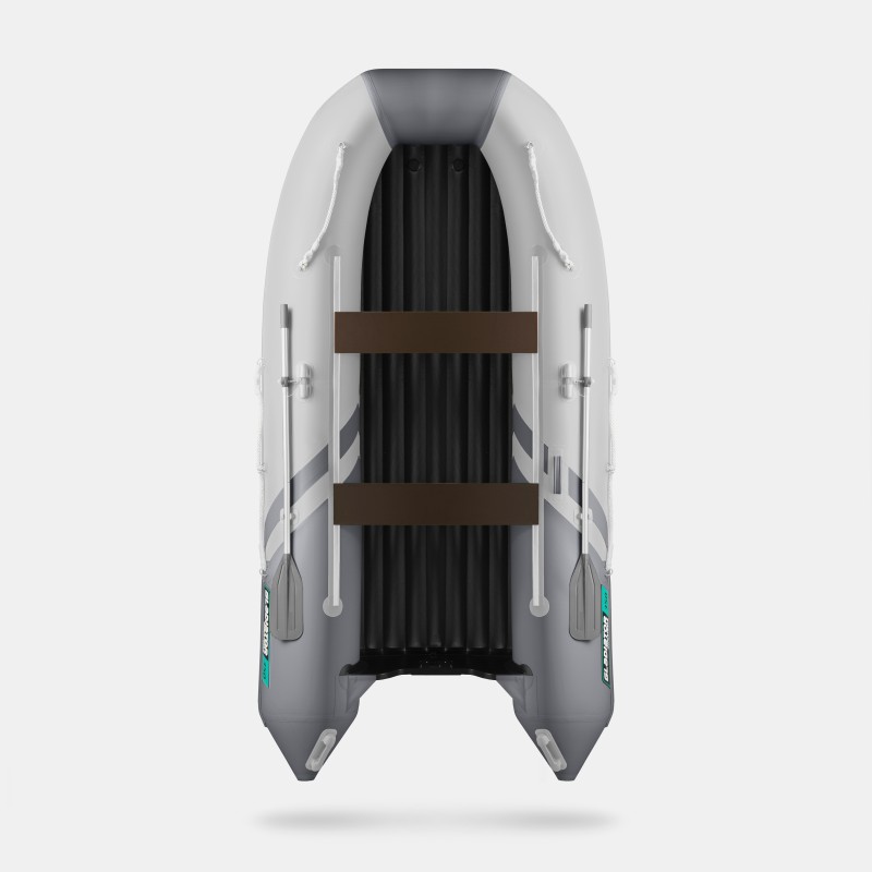 Надувная лодка ПВХ Gladiator E350PRO, НДНД, светло-серый/темно-серый