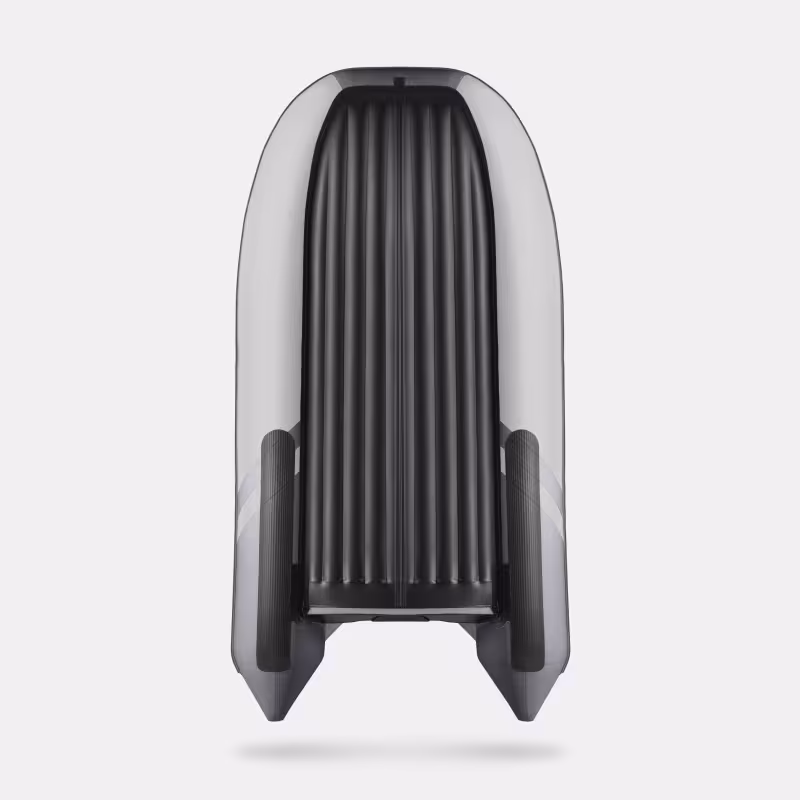 Надувная лодка ПВХ Gladiator E350PRO, НДНД, светло-серый/темно-серый