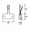 Контроллер газа-реверса двухрычажный Ultraflex B47