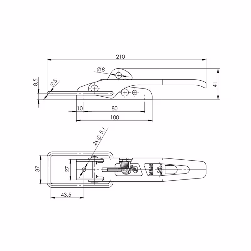 Замок борта 1223610/1860019