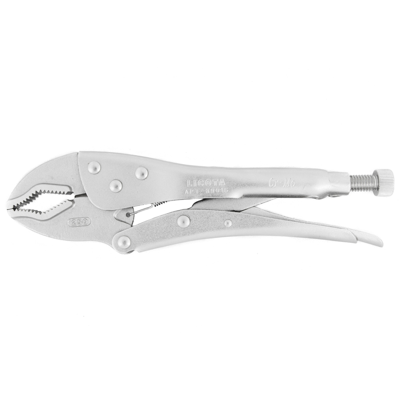 Ручные тиски струбцина с V-обр. губками под гайку,250мм LICOTA