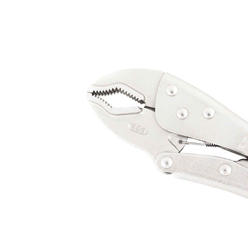 Ручные тиски струбцина с V-обр. губками под гайку,250мм LICOTA