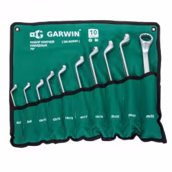 Набор ключей накидных 10пр 6*7-30*32мм GARWIN