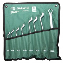Набор ключей накидных Garwin GR-RDK02, 6x7-22x24 мм, 8 предметов