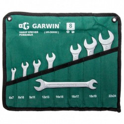 Набор ключей рожковых 6-24 мм Garwin GR-ODK02, 8 предметов